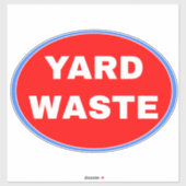 Grubenabfall Lieferwagen und Mülleimer - Rot Aufkleber (Blatt)