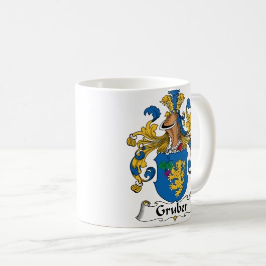 Gruber Familienwappen Kaffeetasse (VorderseiteRechts)