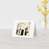 gruene hall note card karte (Gelbe Blume)