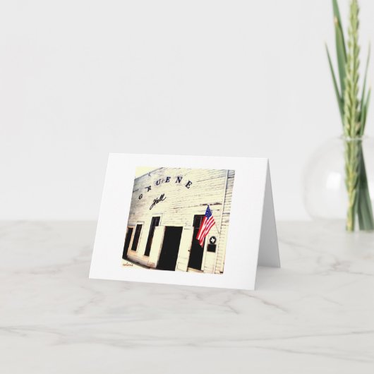 gruene hall note card karte (Vorderseite)
