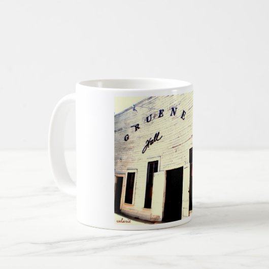 gruene Hallen-Kaffee-Tasse Kaffeetasse (Vorderseite Links)