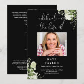 Gruenmemorial-Totenfeier-Service  Programm (Vorne/Hinten)