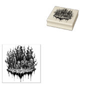 Gruesome Skeleton Crew Gummistempel (Stempel)