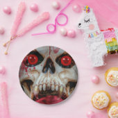Gruesome Skull Pappteller (Party)