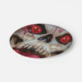 Gruesome Skull Pappteller (Schrägansicht)