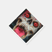 Gruesome Skull Serviette (Ecke)