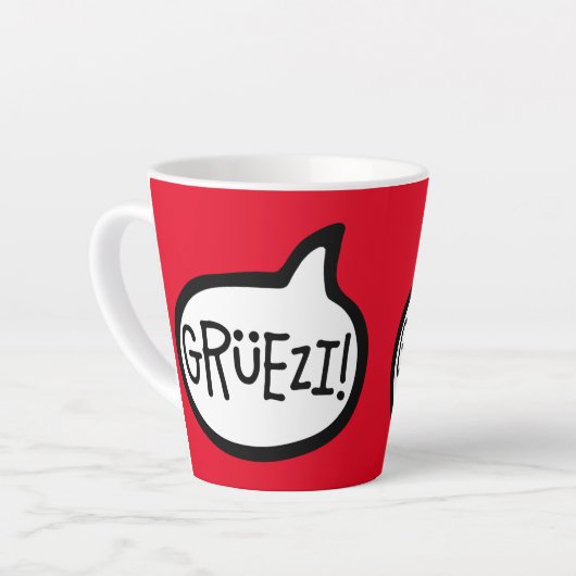 Grüezi! Hallo auf Schweizer Deutsch, Schwiizerdüts Milchtasse (Linke Ecke)