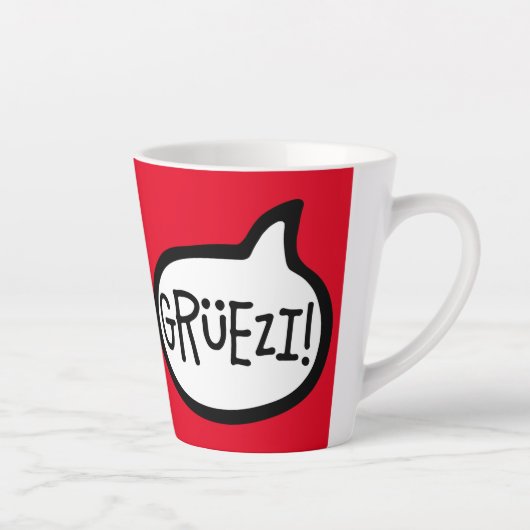 Grüezi! Hallo auf Schweizer Deutsch, Schwiizerdüts Milchtasse (Rechts)
