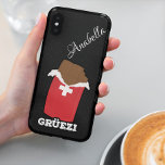 Grüezi - Schweizer Schokolade | Schwarzer Glitzer Samsung Galaxy Hülle<br><div class="desc">Grüezi, Schweizer Schokolade auf schwarzem Glitzer-Hintergrund | Handgeschriebener Name Samsung Galaxy S22 Fall. Mit diesem beliebten Schweizer Gruß stellen wir Ihnen unsere Grüezi-Handybox vor. Passen Sie die Textfarbe oder den Textstil an, oder löschen Sie den Text für ein Bild, das nur erstellt wurde. Behalt dein Handy geschützt und zeige dabei...</div>