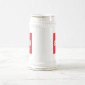 Gruezi Switzerland Flag Bierglas (Mittel)