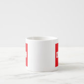 Gruezi Switzerland Flag Espressotasse (Vorderseite)