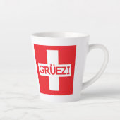 Gruezi Switzerland Flag Milchtasse (Rechts)