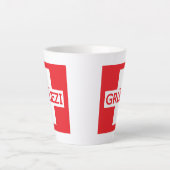 Gruezi Switzerland Flag Milchtasse (Vorderseite)