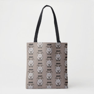 Gruff Gray Goat Funny Fairy Tale Cartoon Tasche