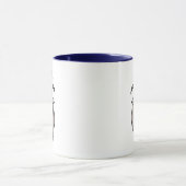 Gruff Gray Goat Funny Fairy Tale Cartoon Tasse (Zentrum)
