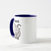 Gruff Gray Goat Funny Fairy Tale Cartoon Tasse (Vorderseite Links)