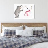 Gruffies®-Wrapper Leinwanddruck (Insitu (Schlafzimmer))