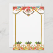 Gruha Pravesh Indian Vastu Puja Housewarnung Einladung (Rückseite)