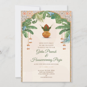 Gruhapravesam Einladung Indische Housewarming Einl