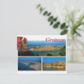 Gruissan, Côte d'Azur, Multiview Postkarte (Stehend Vorderseite)