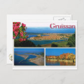 Gruissan, Côte d'Azur, Multiview Postkarte (Vorne/Hinten)
