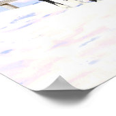 Grulla Gray Appaloosa Pferde auf einem schneebedec Poster (Ecke)