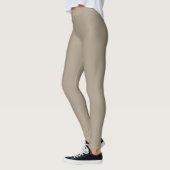 Grullo Color Solid Elegant Leggings (Links)