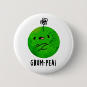 Grum-pea Funny Veggie Pun Button (Vorderseite)