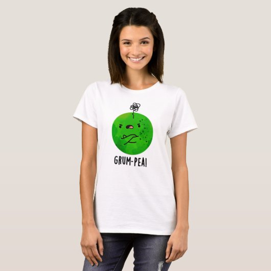 Grum-pea Funny Veggie Pun T-Shirt (Vorne ganz)