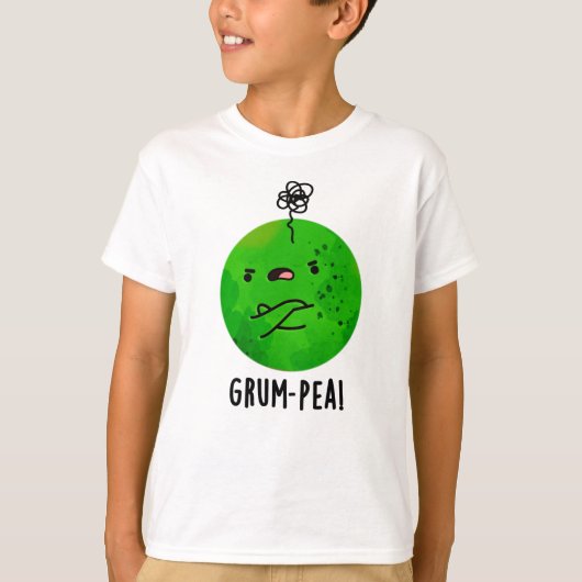 Grum-pea Funny Veggie Pun T-Shirt (Vorderseite)