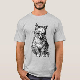 Grumby Niedliche Katzenmänner T - Shirt