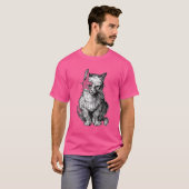 Grumby Niedliche Katzenmänner T - Shirt (Vorne ganz)