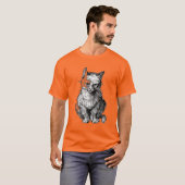 Grumby Niedliche Katzenmänner T - Shirt (Vorne ganz)