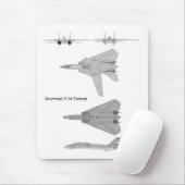 Grumman-14 Tomcat スド Mousepad (Mit Mouse)