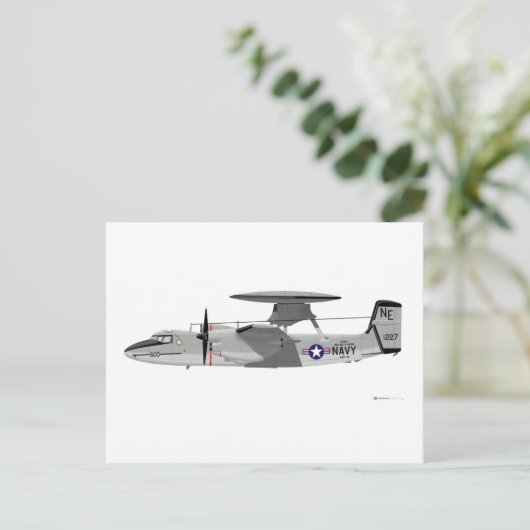 Grumman E-2C Hawkeye Postkarte (Stehend Vorderseite)