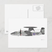 Grumman E-2C Hawkeye Postkarte (Vorne/Hinten)
