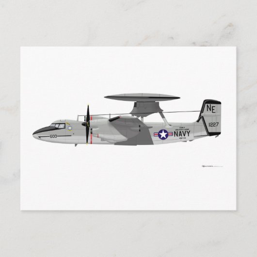 Grumman E-2C Hawkeye Postkarte (Vorderseite)