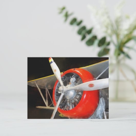 Grumman F3F-2 Biplane Postkarte (Stehend Vorderseite)