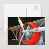 Grumman F3F-2 Doppeldecker Postkarte (Vorne/Hinten)