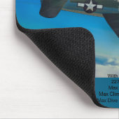 Grumman F6F-3 Hellcat-Mauspad Mousepad (Ecke)