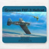 Grumman F6F-3 Hellcat-Mauspad Mousepad (Vorne)