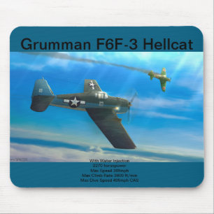 Grumman F6F-3 Hellcat-Mauspad Mousepad