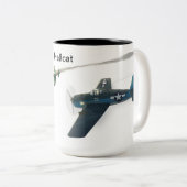 Grumman F6F-3 Hellcat Zweifarbige Tasse (VorderseiteRechts)