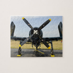 Grumman F8F Bearcat Marine-Trägerflugzeug auf dem Puzzle