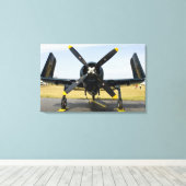 Grumman F8F Bearcat Navy Carrier Fighter on the Leinwanddruck (Insitu (Holzboden))