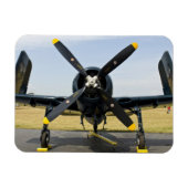 Grumman F8F Bearcat Navy Carrier Fighter on the Magnet (Horizontal)
