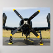 Grumman F8F Bearcat Navy Carrier Fighter on the Poster (Vorne)