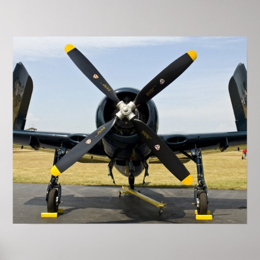 Grumman F8F Bearcat Navy Carrier Fighter on the Poster (Vorne)