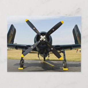Grumman F8F Bearcat Navy Carrier Fighter on the Postkarte
