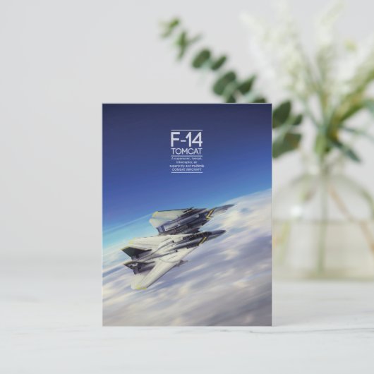 Grumman F-14 Tomcat Postkarte (Stehend Vorderseite)